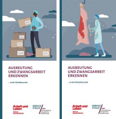 Anzeichen für Arbeitsausbeutung und Zwangsarbeit in der Paket- und Fleischbranche erkennen