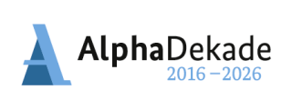 Logo der Alpha Dekade 2016-2026