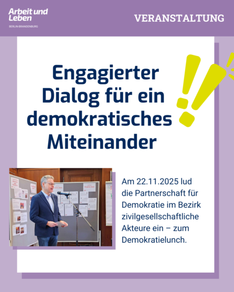 Engagierter Dialog für ein demokratisches Miteinander