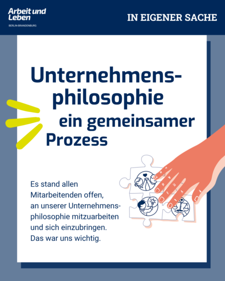 Unsere Unternehmensphilosophie - ein gemeinsamer Prozess