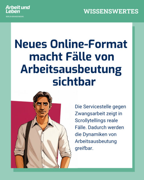 Neues Online-Format der Servicestelle gegen Zwangsarbeit