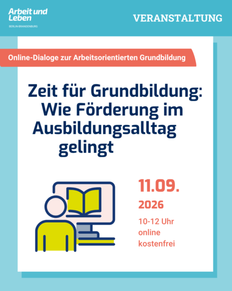 Online-Veranstaltung: Zeit für Grundbildung