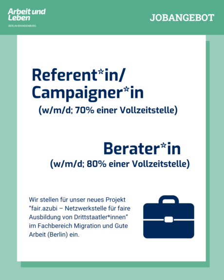 Wir stellen ein!