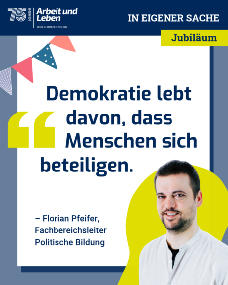 Fachbereich Politische Bildung: Demokratie gemeinsam gestalten